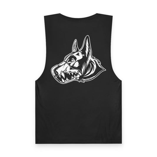 Muzzled Dog Unisex Tank Top