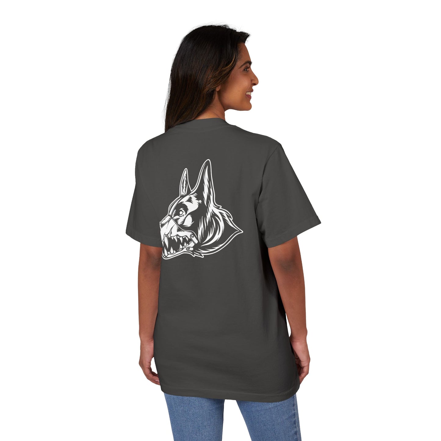 Muzzled Dog Drop Shoulder T Shirt