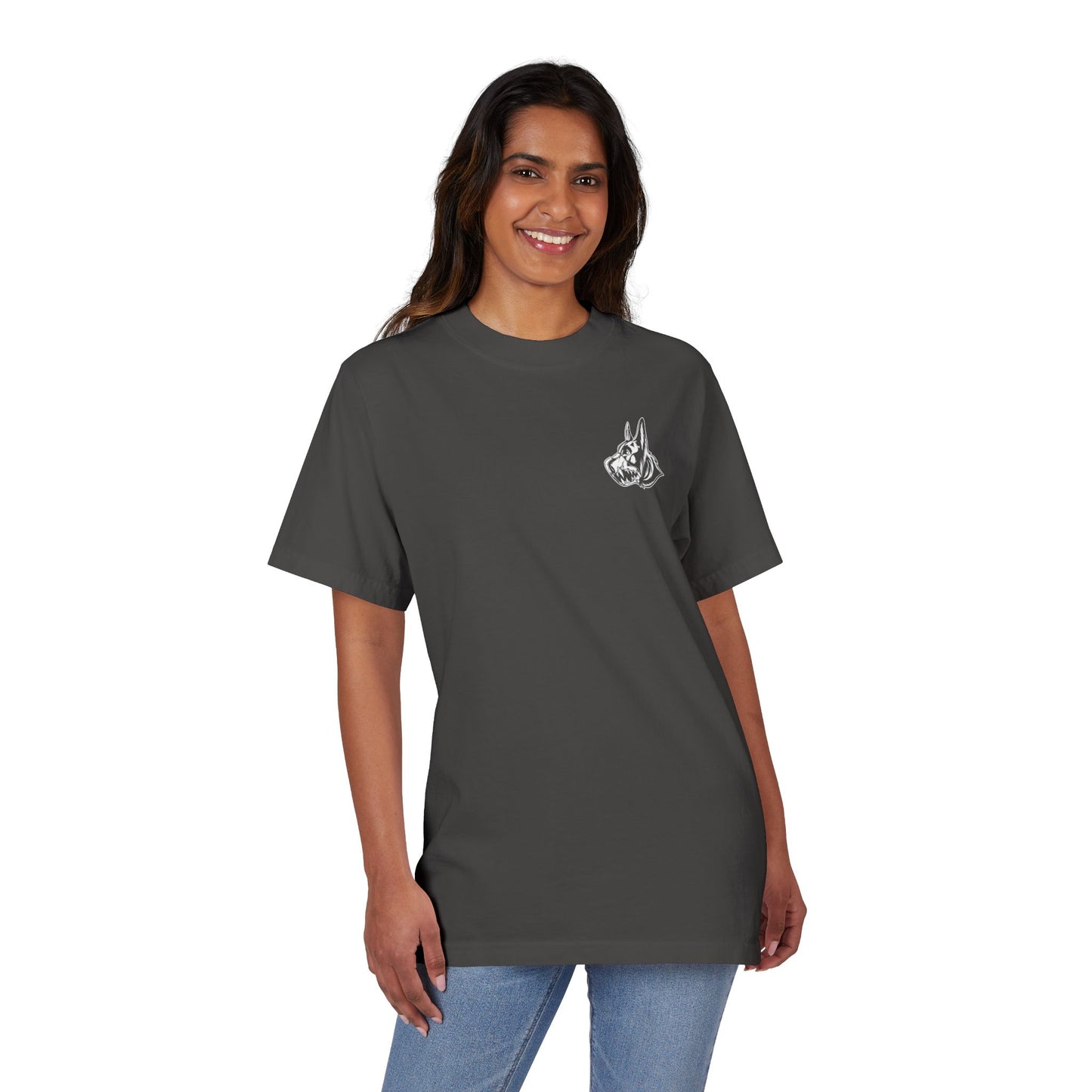 Muzzled Dog Drop Shoulder T Shirt